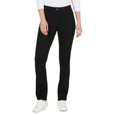 The Collection Petite Black straight leg jeans